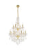 Giselle 12 Light Chandelier Gold-Large Chandeliers-Elegant Lighting-Lighting Design Store