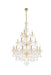 Giselle 21 Light Chandelier Gold-Large Chandeliers-Elegant Lighting-Lighting Design Store