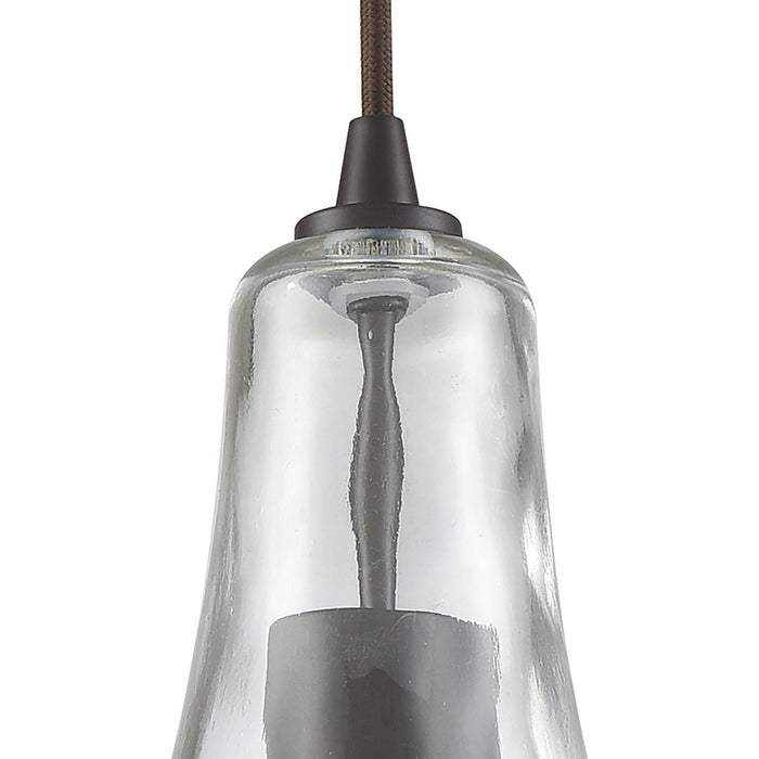 ELK Home - 10446/1 - One Light Mini Pendant - Hand Formed Glass - Oil Rubbed Bronze
