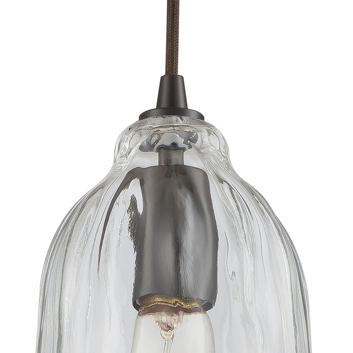 ELK Home - 10671/3 - Three Light Pendant - Hand Formed Glass - Oil Rubbed Bronze