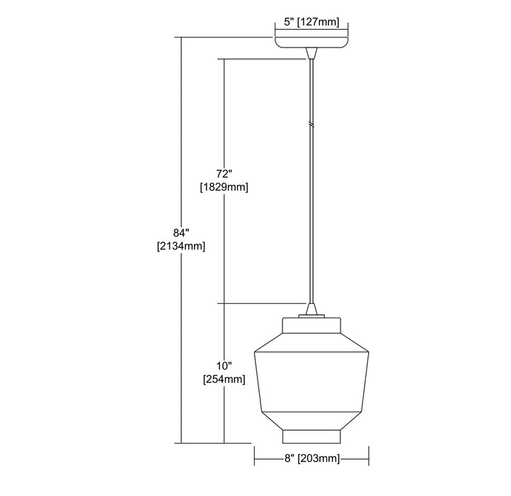 ELK Home - 10915/1 - One Light Mini Pendant - Barrel - Satin Nickel