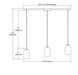 ELK Home - 10930/3L - Three Light Pendant - Villiska - Satin Nickel