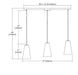 ELK Home - 10940/3L - Three Light Pendant - Connor - Satin Nickel