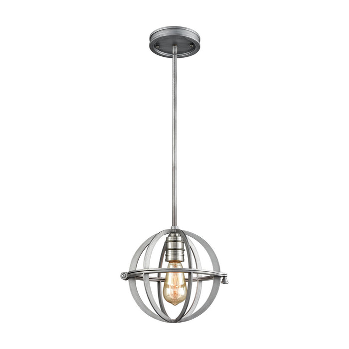 ELK Home - 16171/1 - One Light Mini Pendant - Aubridge - Weathered Zinc