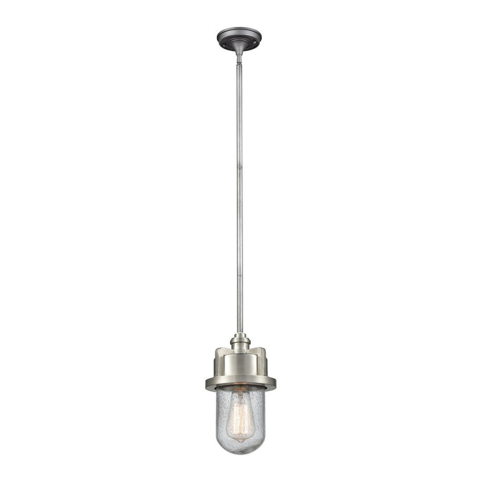 ELK Home - 16501/1 - One Light Mini Pendant - Briggs - Weathered Zinc