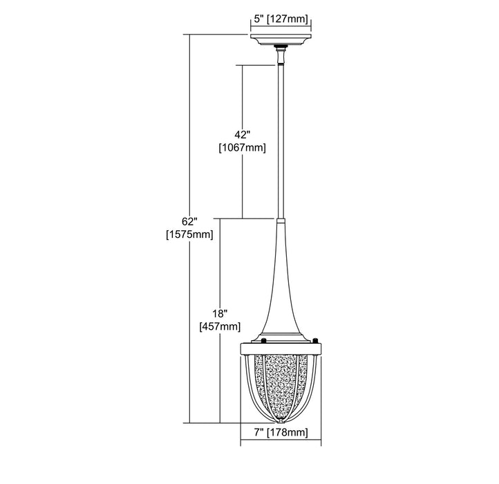 ELK Home - 33130/1 - One Light Mini Pendant - Sturgis - Silvered Graphite