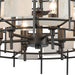 ELK Home - 33145/6 - Six Light Chandelier - Spanish Alabaster - Dark Graphite