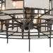 ELK Home - 33146/8 - Eight Light Chandelier - Spanish Alabaster - Dark Graphite