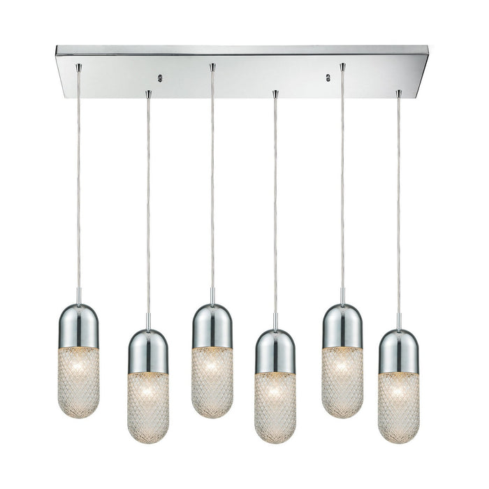 ELK Home - 56661/6RC - Six Light Pendant - Capsula - Polished Chrome