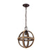 ELK Home - 63063-1 - One Light Mini Pendant - Natural Rope - Oil Rubbed Bronze