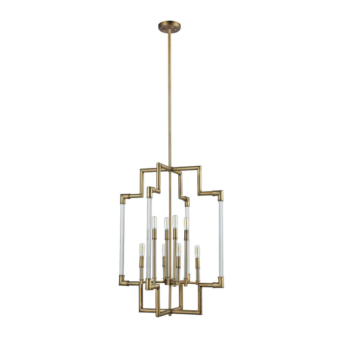 ELK Home - 69206/8 - Eight Light Pendant - Brandon - Classic Brass