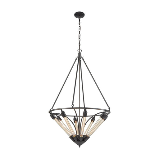 Centrifugal Eight Light Chandelier