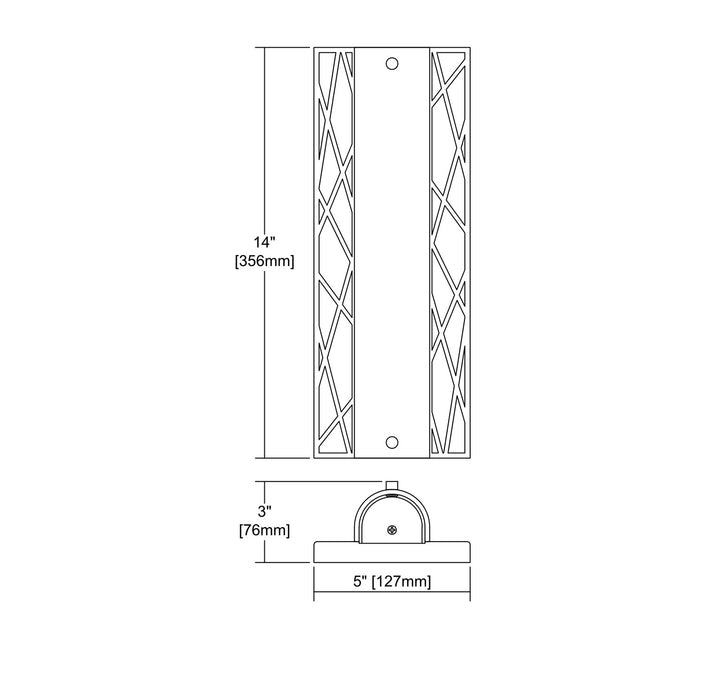 ELK Home - 85130/LED - LED Vanity Lamp - Captiva - Silver