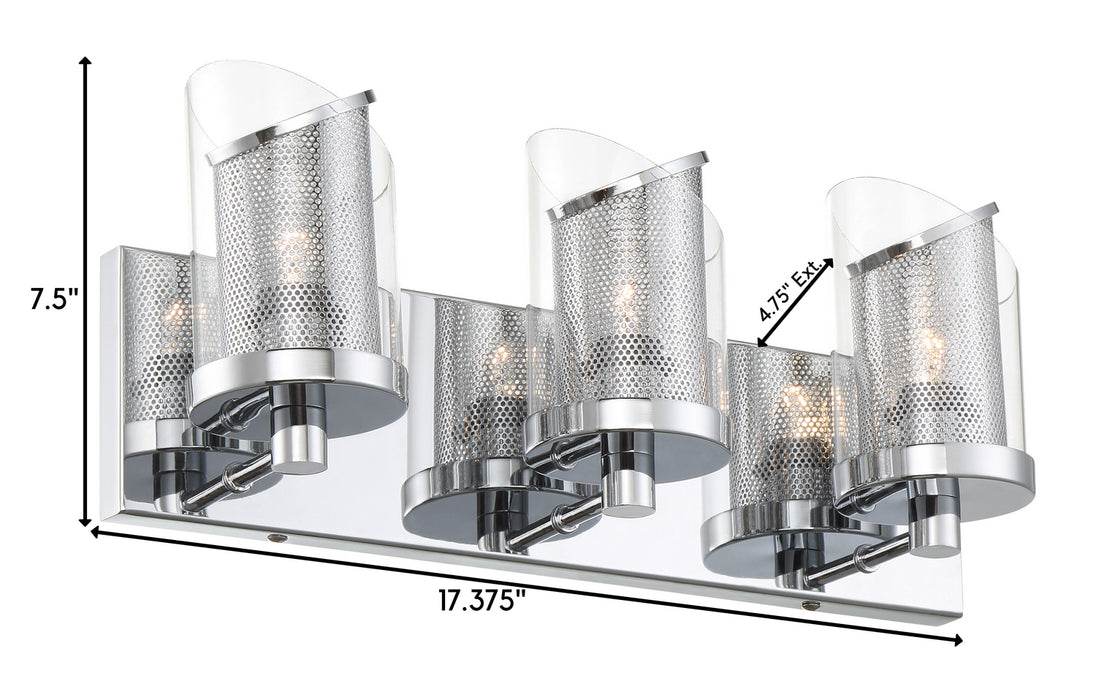 Varaluz - 246B03CH - Three Light Bath - So Inclined - Chrome