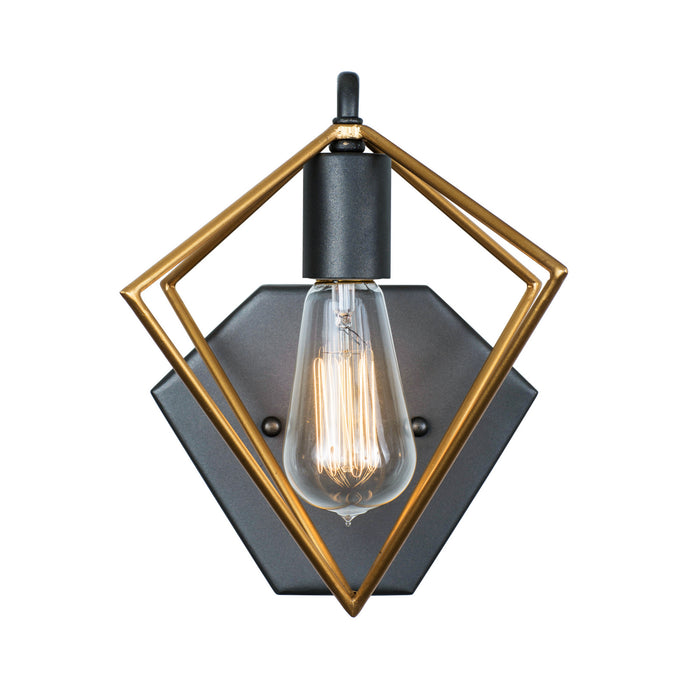 Varaluz - 261B01AGRB - One Light Bath - Metropolis - Antique Gold/Rustic Bronze