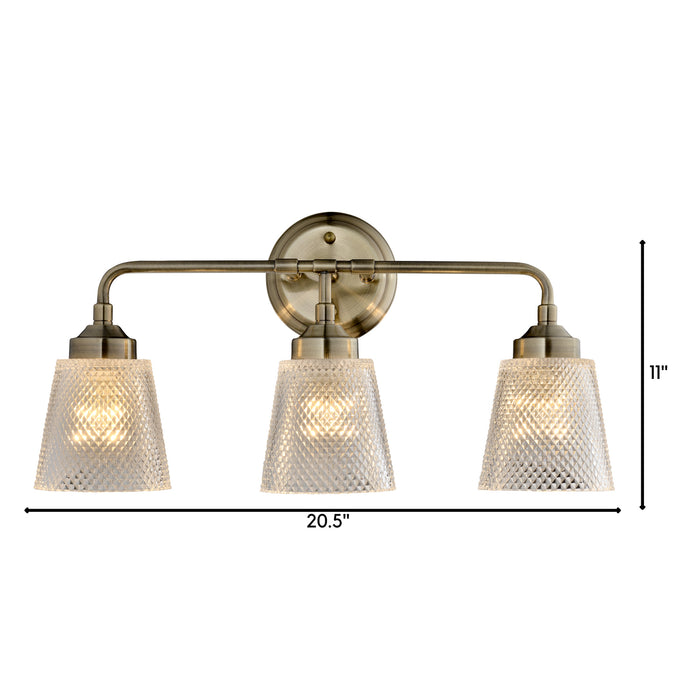 Varaluz - 312B03AB - Three Light Bath - Westport - Antique Brass