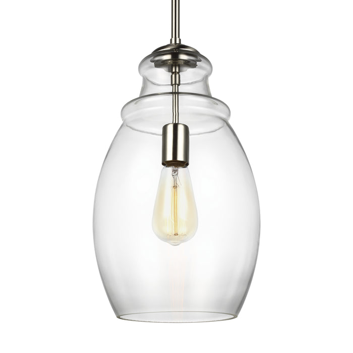 Generation Lighting - P1484SN - One Light Pendant - Marino - Satin Nickel