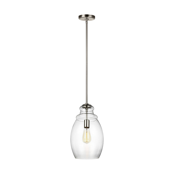 Generation Lighting - P1484SN - One Light Pendant - Marino - Satin Nickel