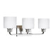 Generation Lighting - 4428803-962 - Three Light Wall / Bath - Canfield - Brushed Nickel