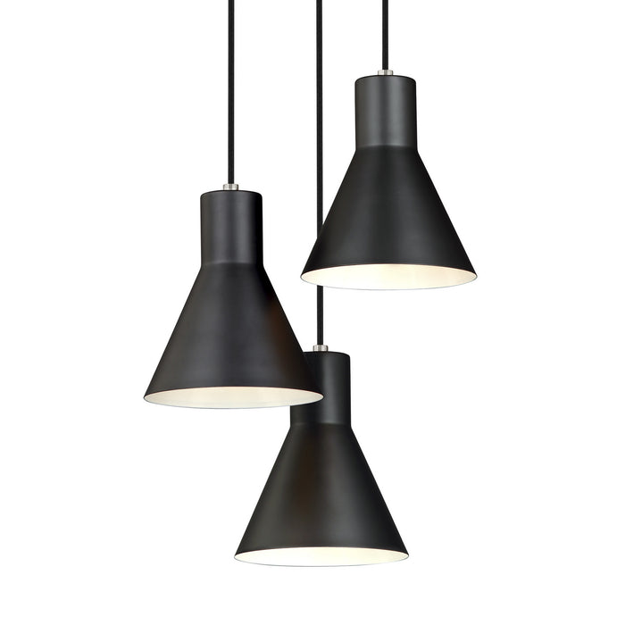 Generation Lighting - 5141303EN3-962 - Three Light Cluster Pendant - Towner - Brushed Nickel