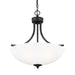 Generation Lighting - 6616503-112 - Three Light Pendant - Geary - Midnight Black