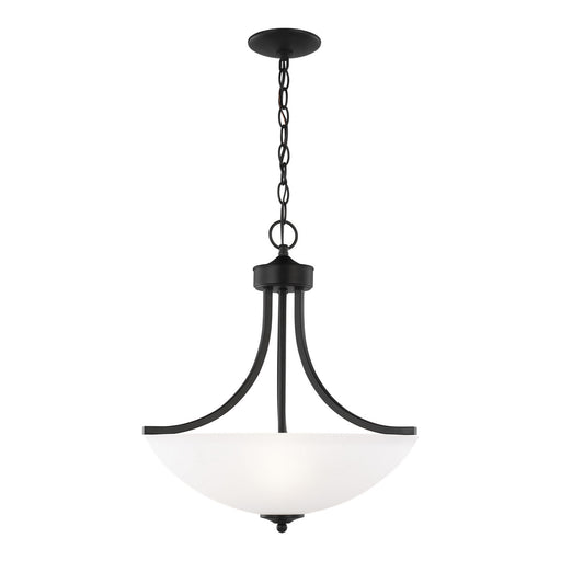 Generation Lighting - 6616503-112 - Three Light Pendant - Geary - Midnight Black