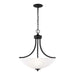 Generation Lighting - 6616503-112 - Three Light Pendant - Geary - Midnight Black