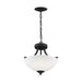 Generation Lighting - 7716502-112 - Two Light Semi-Flush Convertible Pendant - Geary - Midnight Black