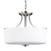 Generation Lighting - 7728803-962 - Three Light Semi-Flush Mount - Canfield - Brushed Nickel