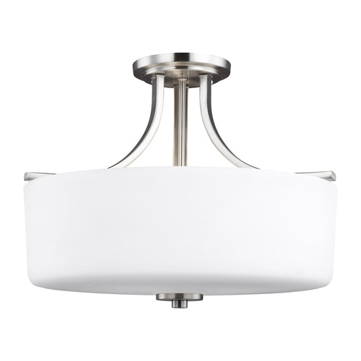 Canfield Three Light Semi-Flush Mount