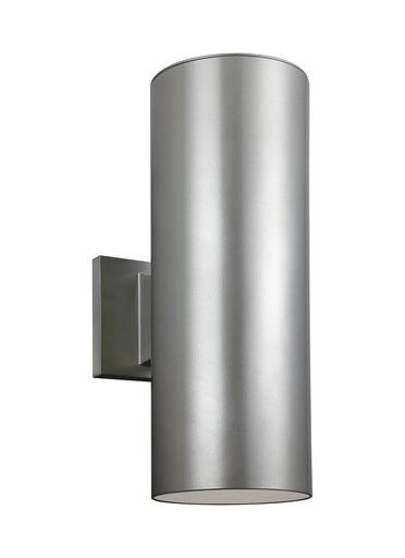 Outdoor Cylinders LED Outdoor Wall Lantern Painted Brushed Nickel