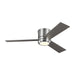 Generation Lighting. - 3CLMR56BSD-V1 - 56"Ceiling Fan - Clarity - Brushed Steel