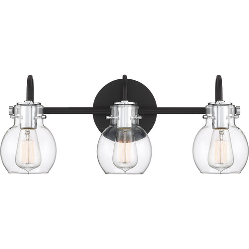 Andrews Three Light Bath Fixture Earth Black