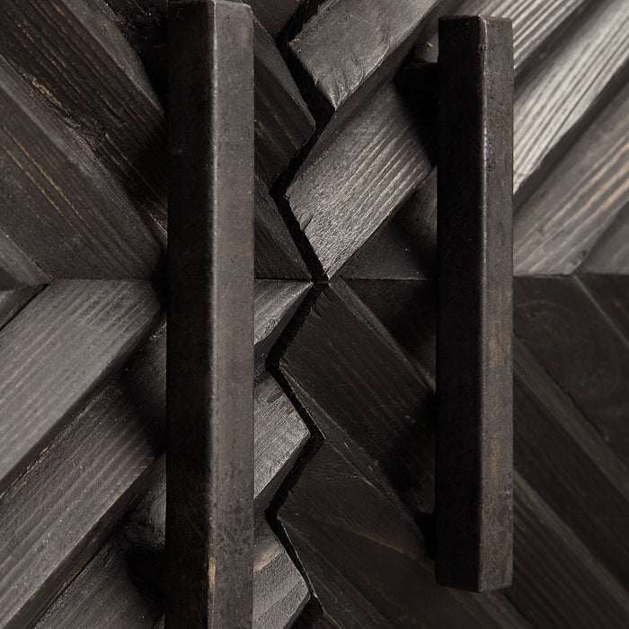 Uttermost - 24840 - Cabinet - Zadie - Black Steel