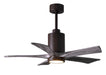 Matthews Fan Company - PA5-TB-BW-42 - 42 Inch Ceiling Fan - Patricia - Textured Bronze