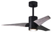 Matthews Fan Company - SJ-BK-BW-42 - 42 Inch Ceiling Fan - Super Janet - Matte Black