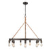 Golden - 1048-9 GMT - Nine Light Chandelier - Chatham - Gunmetal Bronze