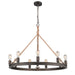 Golden - 1048-9 GMT - Nine Light Chandelier - Chatham - Gunmetal Bronze