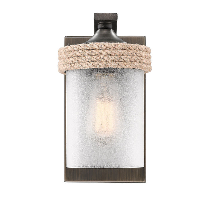 Golden - 1048-BA1 GMT-CS - One Light Wall Sconce - Chatham - Gunmetal Bronze