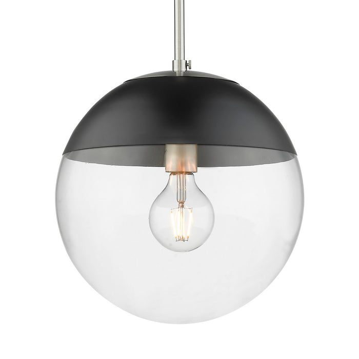 Golden - 3219-L PW-BLK - One Light Pendant - Dixon - Pewter