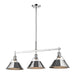 Golden - 3306-LP CH-CH - Three Light Linear Pendant - Orwell CH - Chrome