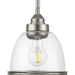 Progress Lighting - P500137-009 - One Light Mini-Pendant - Saluda - Brushed Nickel
