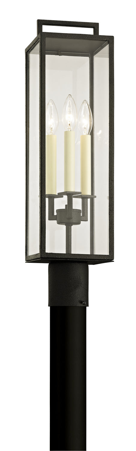 Troy Lighting - P6385-FOR - Three Light Post Lantern - Beckham - Forged Iron