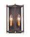 Maxim - 13599OIAB - Two Light Wall Sconce - Wellington - Oil Rubbed Bronze / Antique Brass