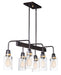 Maxim - 30177CLBZGLD - Six Light Linear Pendant - Magnolia - Bronze / Gold