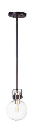 Bauhaus One Light Mini Pendant Bronze / Satin Brass