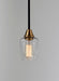 Maxim - 96120CLBZAB - One Light Mini Pendant - Goblet - Bronze / Antique Brass