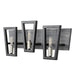 Varaluz - 260B03BLG - Three Light Bath - Zag - Black