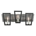 Varaluz - 260B03BLG - Three Light Bath - Zag - Black