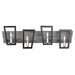Varaluz - 260B04BLG - Four Light Bath - Zag - Black
